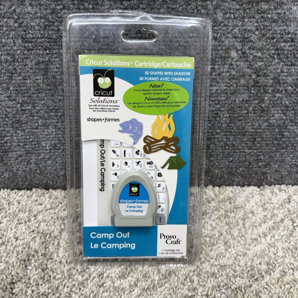 Cricut Solutions Cartridge CAMP OUT outdoors camping NEW
